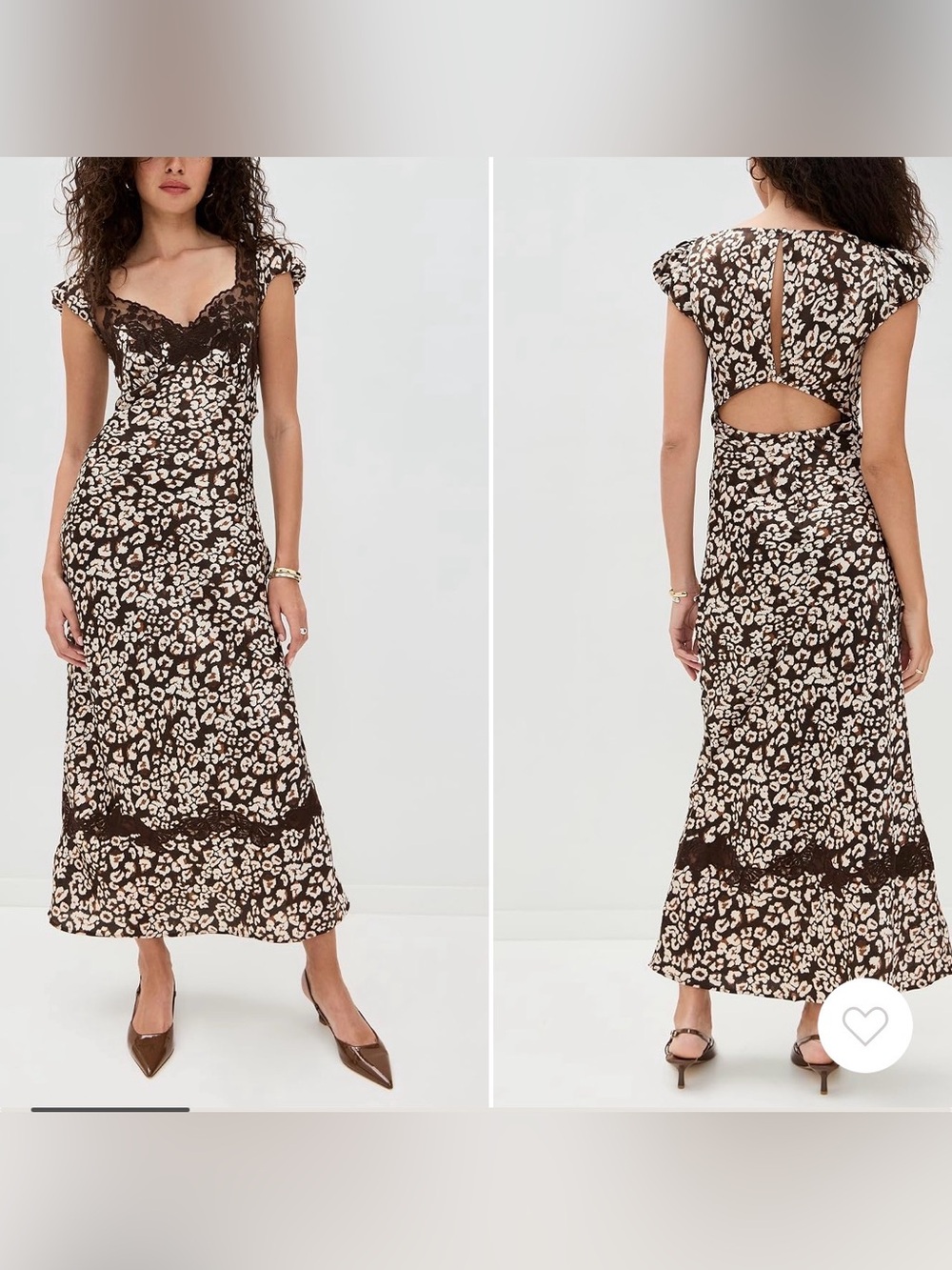 Free People Butterfly Babe Maxi Dress Cut Out Size Medium